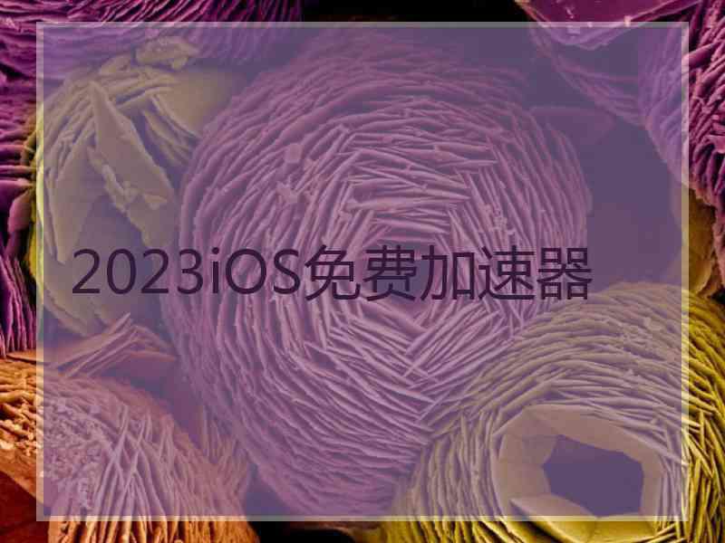 2023iOS免费加速器